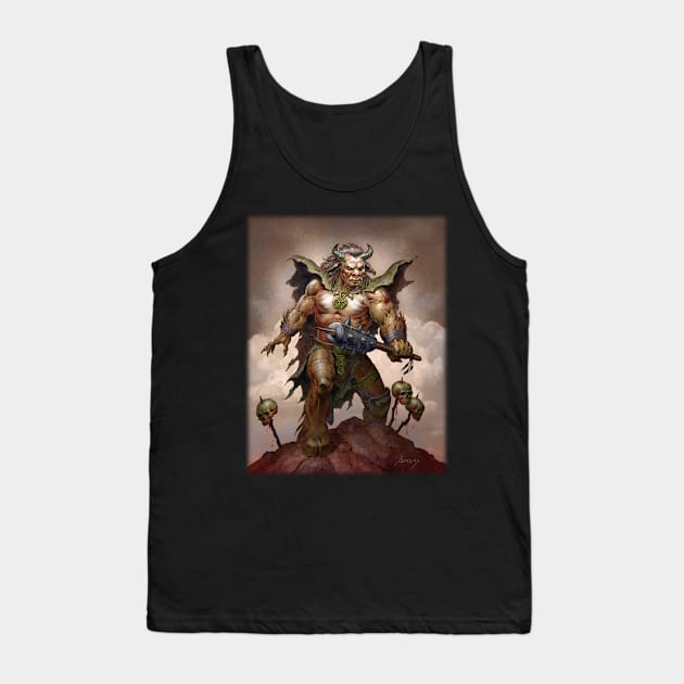 Minotaur Beast Tank Top by Paul_Abrams